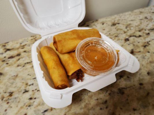 Spring Rolls (Got them for free for ordering over $40 via Uber Eats)