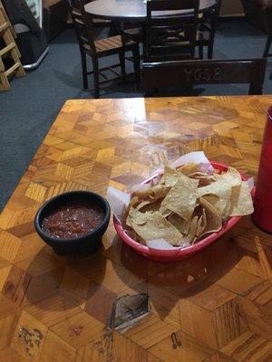 The starter, salsa is  yum the staff is friendly