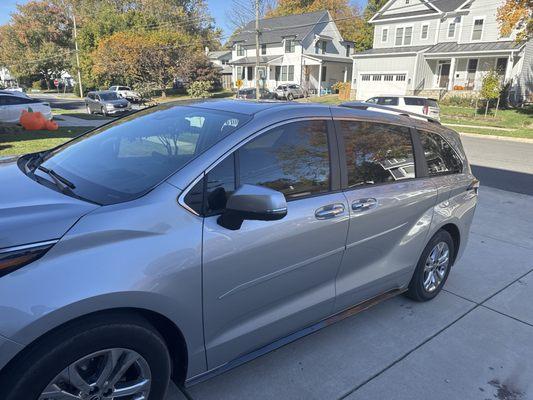 Front windows, ceramic tint matching OEM rears