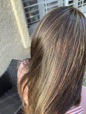 Side view of highlights