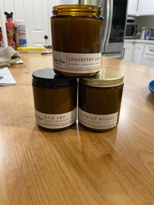 Dante's Flame soy candles