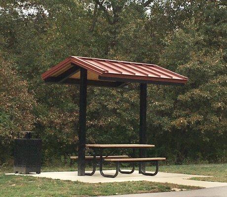 Small picnic area.