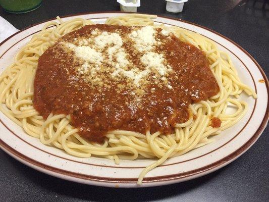 Spaghetti with meat sauce