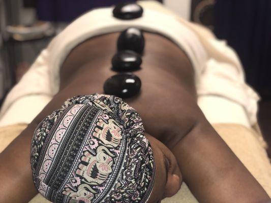 Have You Tried Our Healing Stone Massage!!! Some Say It Melts The Stress Away!!!