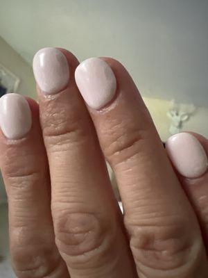 Dip nail manicure