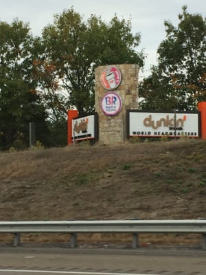 Dunkin Brands' Global HQ of Canton -- 130 Royall Street, Canton             Sign from Highway