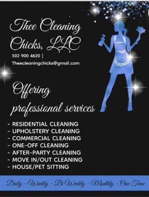 Due to customer demand, House and pet sitting has been added to services.