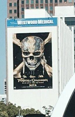 Probably not a good advertisement to have on your medical center building there Westwood Medical!