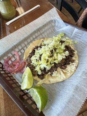 Asada taco