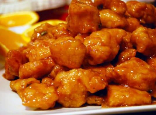 5.00 usd.Orange Chicken