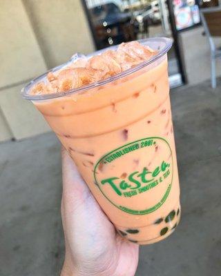 Thai Milk Tea with Honey Boba