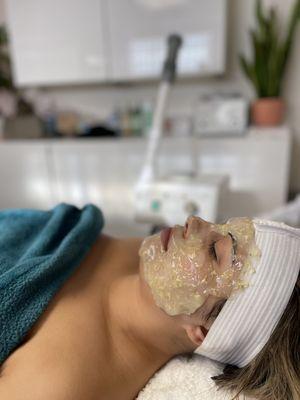 Microdermabrasion Facial with Jelly Mask