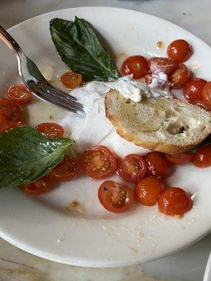 Burrata con pomodorini