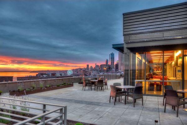 Rooftop Deck at The Nolo at Stadium Place, Seattle, WA