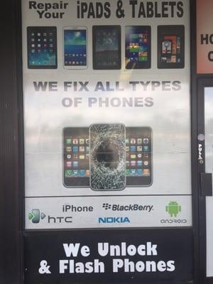 Repair and cellphone devices and tablets