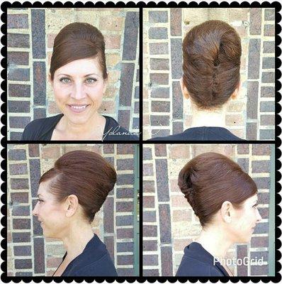 Retro French twist updo