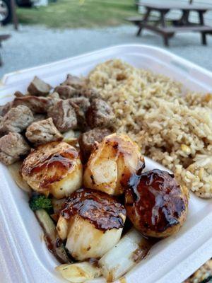 Steak and Scallop Hibachi