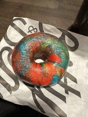 Rainbow bagel