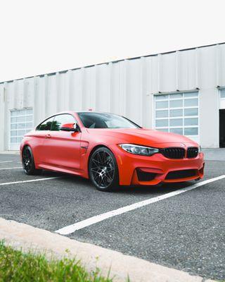 2020 BMW M4 in for Satin Full Body Paint Protection Film (PPF)