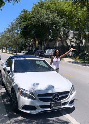 Me and my new C-class convertible !