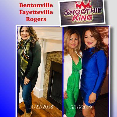 My healthier lifestyle started with Smoothie King & will continue to keep the weight off! 17lbs. gone! WOW!