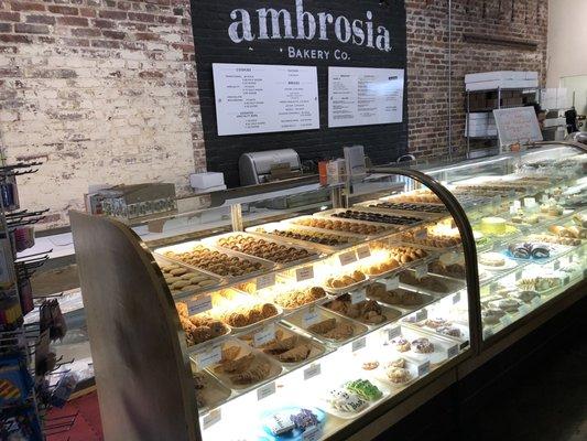 Ambrosia Bakery counter