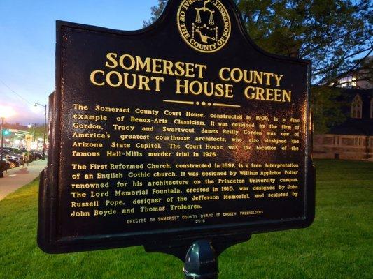 Historical Marker for Somerset County Courthouse