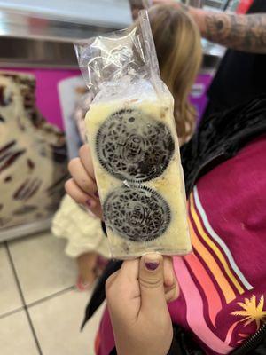 Oreo popsicle