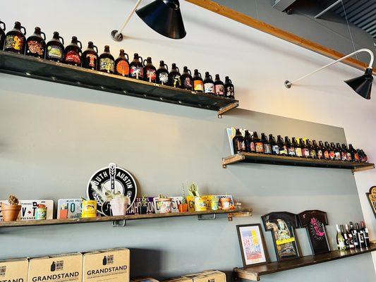 Their previous growlers and decor