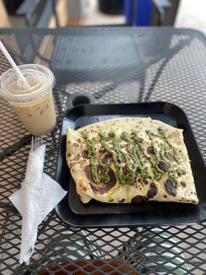 Chicken Pesto Crepe