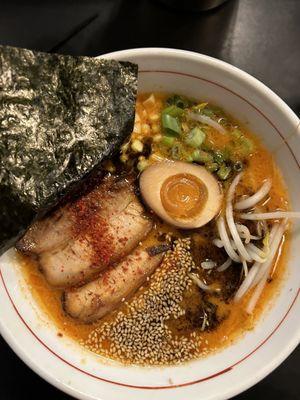 Miso ramen from menu