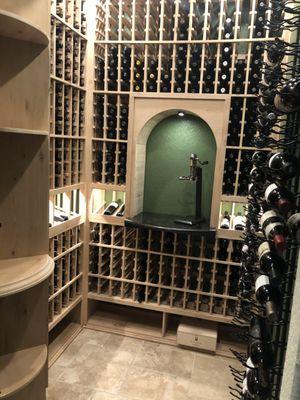 Fully custom wine cellar