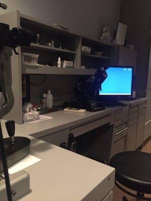 Office where they examine your eyes.