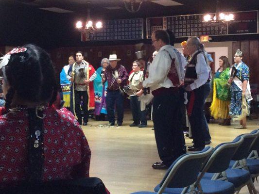 Guard dance in the hall