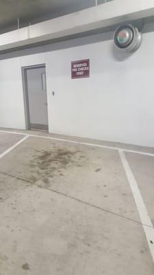 Inspection parking spots