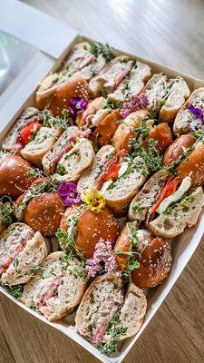 20 Tea Sammies - Tuna, Roasted Chick, Caprese