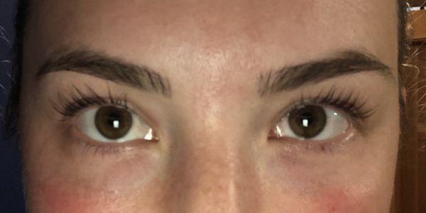 After lash lift + tint