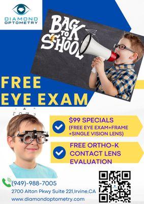 Diamond Optometry supports the health of our children's eyes. Please feel free to contact us!!!