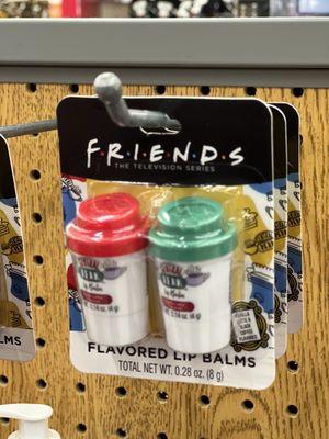 Friends branding lip balms.