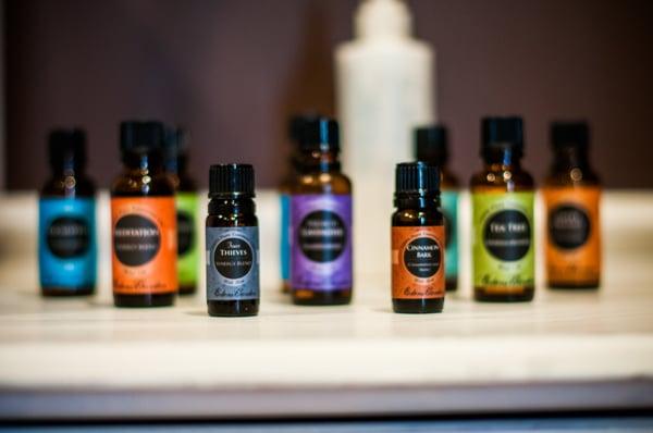 Everyone gets essential oils at Vinings Massage & Wellness