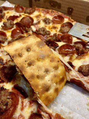 Golden brown crust. #UpCloseSavor