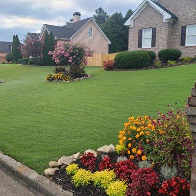 Sprinkler system he has serviced has made my yard Awesome.