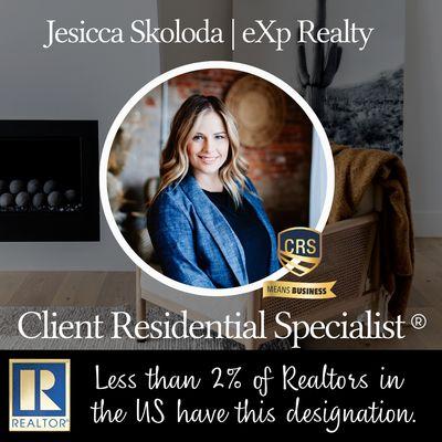 This certification recognizes her exceptional knowledge, experience, and commitment to providing outstanding service in real estate.