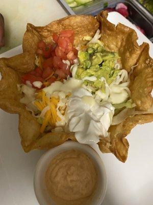 Chicken taco salad