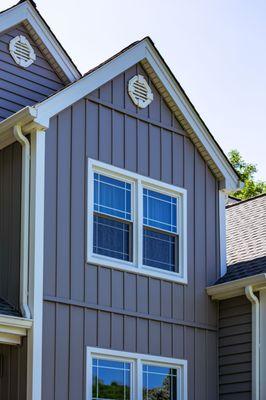 Double Hung Window with Queen Anne Grids