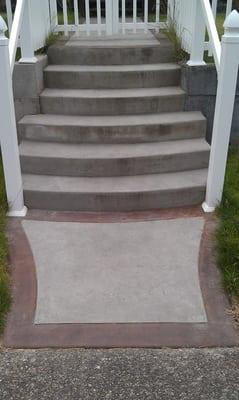 Concrete stairs