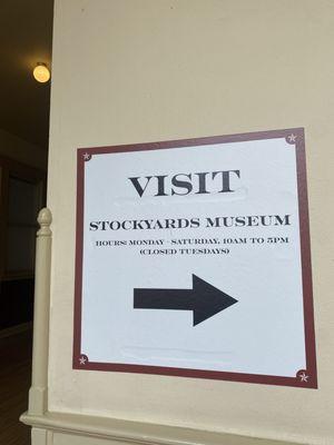 Museum sign