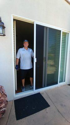 The century slider is the highest quality and most durable patio sliding screen door. This door is "unbreabable"!