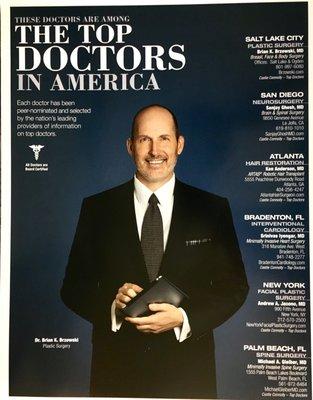 Dr. Brzowski is a highly regarded plastic surgeon nominated to be considered a Top Doctor in Salt Lake City by his colleagues and peers.