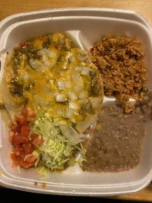 Enchilada plate